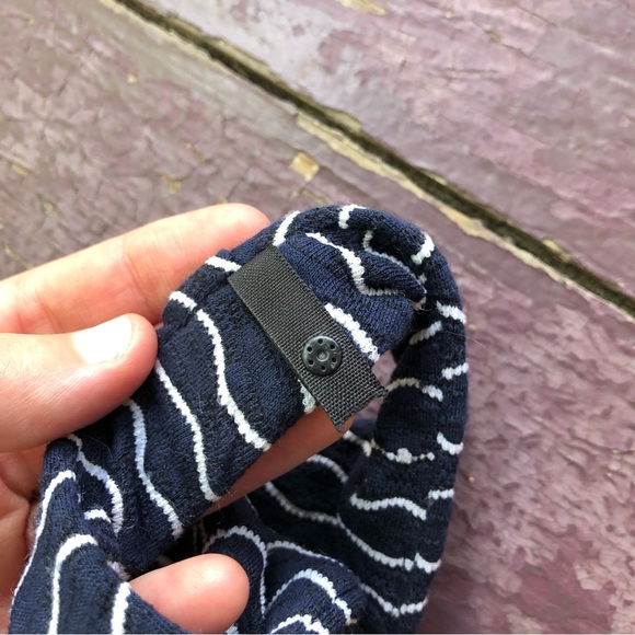 Milly New York Maria Sleeveless Dress Size S Navy White Wavy Stripes Stretch - Picture 10 of 16